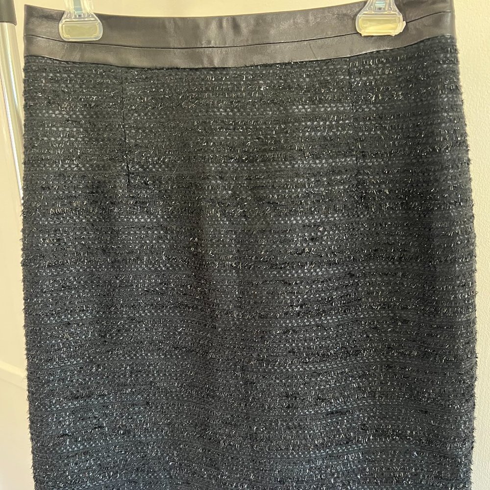 Milly A-Line skirt, Black, size 8